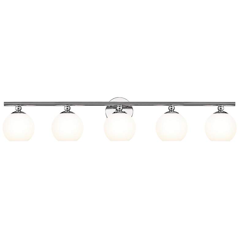 Image 2 Neoma 38 1/4" Wide Chrome 5-Light Vanity Bath Light