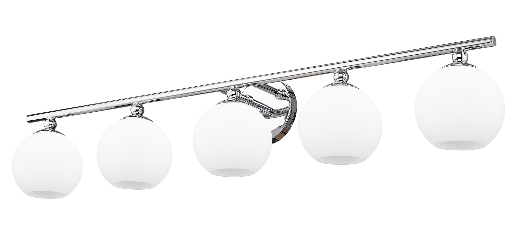 Neoma 38 1/4" Wide Chrome 5-Light Vanity Bath Light