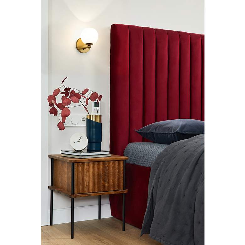Image 3 Neoma 6 3/4" High Modern Gold Wall Sconce more views