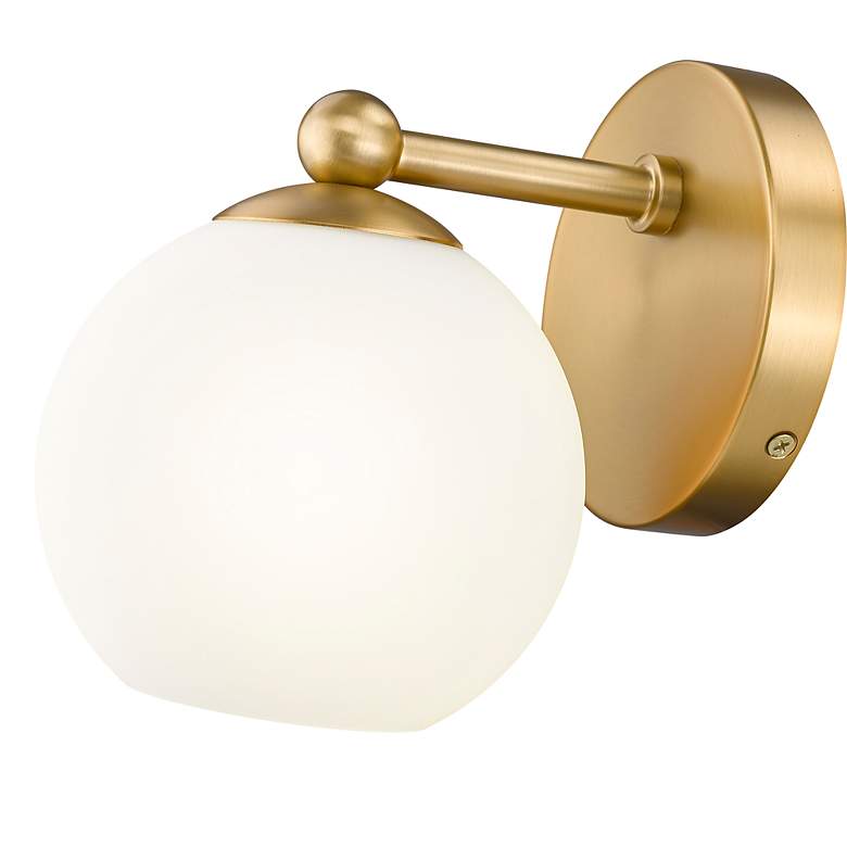 Image 7 Neoma 6 3/4" High Modern Gold Wall Sconce more views