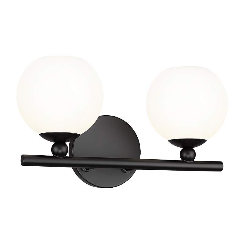 Image 6 Neoma 7 1/4" High Matte Black 2-Light Wall Sconce more views