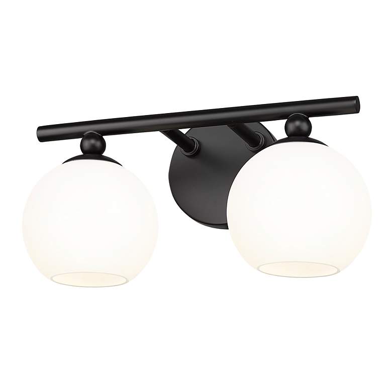 Image 7 Neoma 7 1/4" High Matte Black 2-Light Wall Sconce more views