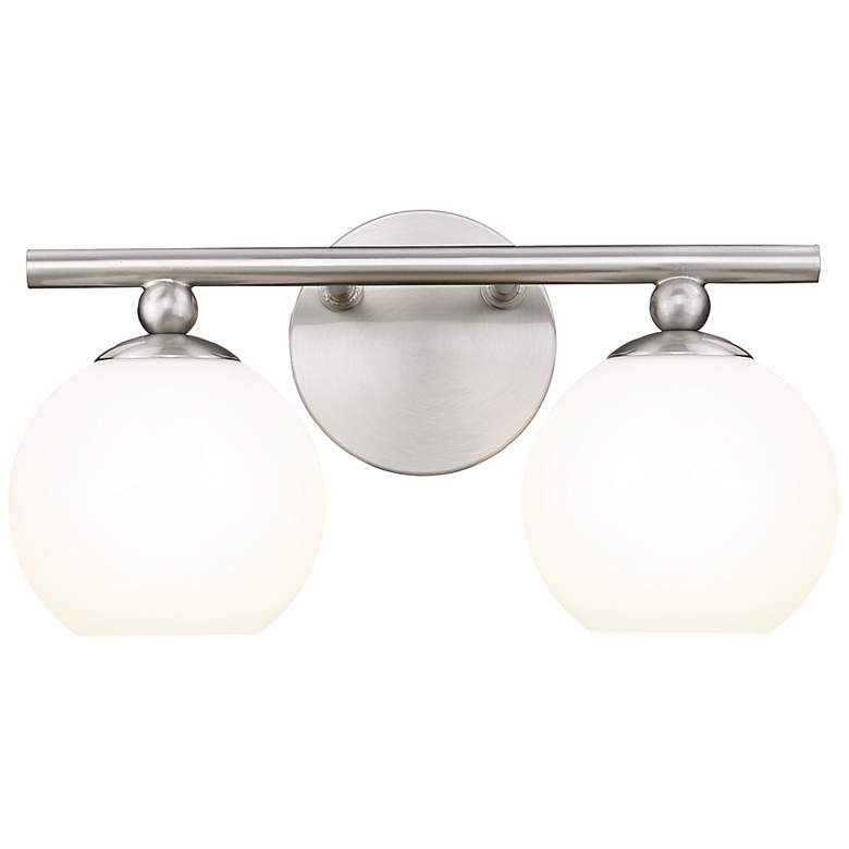 Image 2 Neoma by Z-Lite Brushed Nickel 2 Light Vanity