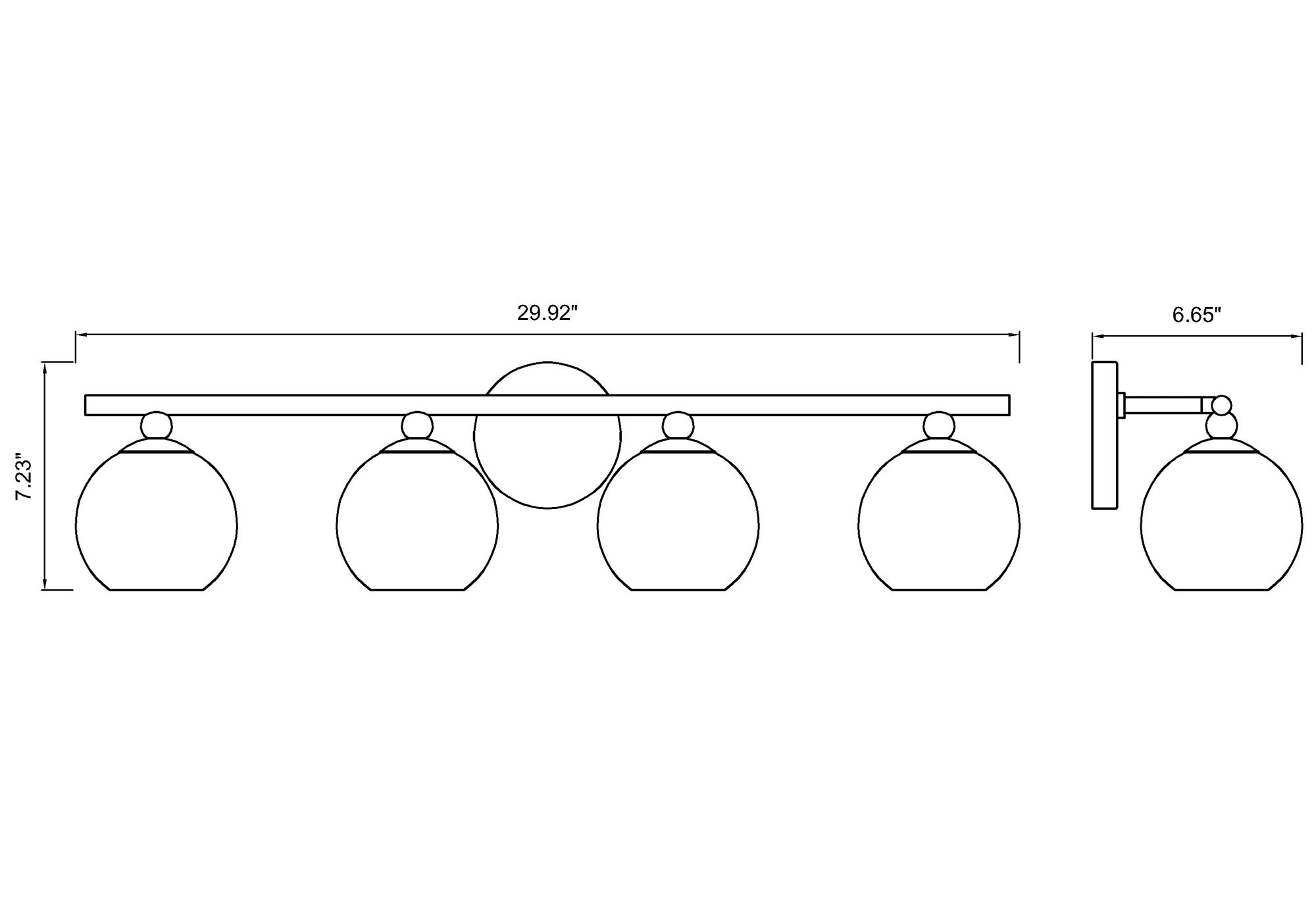 Neoma by Z-Lite Chrome 4 Light Vanity