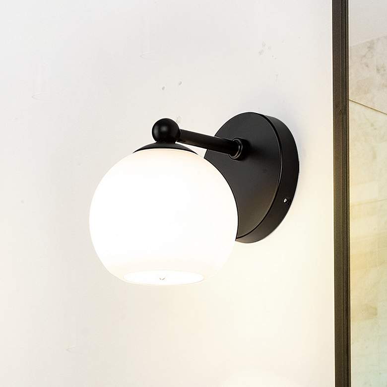 Image 1 Neoma by Z-Lite Matte Black 1 Light Wall Sconce