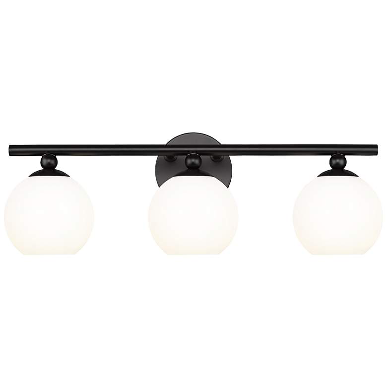 Image 2 Neoma by Z-Lite Matte Black 3 Light Vanity