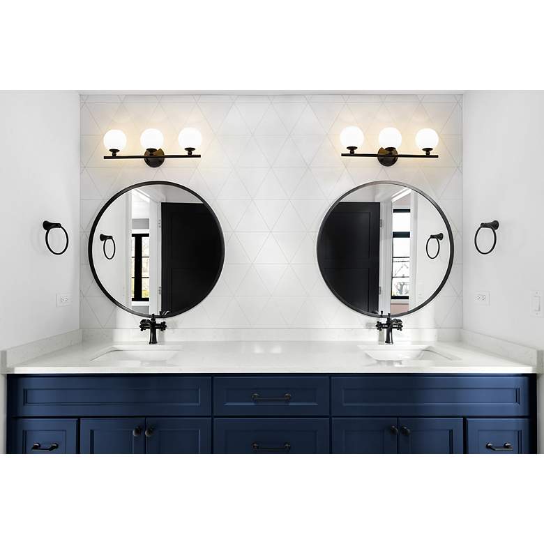 Image 4 Neoma by Z-Lite Matte Black 3 Light Vanity more views