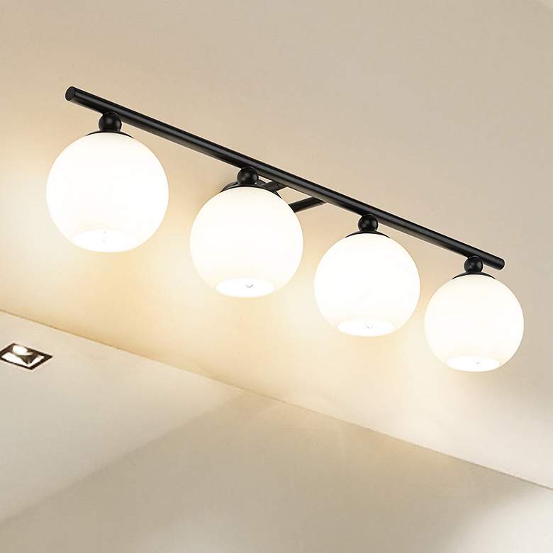 Image 1 Neoma by Z-Lite Matte Black 4 Light Vanity