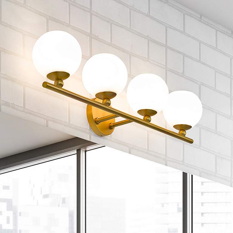 Image 1 Neoma by Z-Lite Modern Gold 4 Light Vanity
