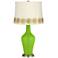 Neon Green Anya Table Lamp with Flower Applique Trim