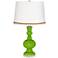 Neon Green Apothecary Table Lamp with Serpentine Trim