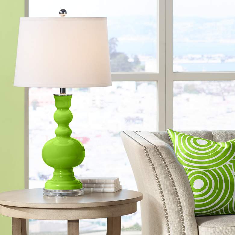 Image 1 Neon Green Apothecary Table Lamp
