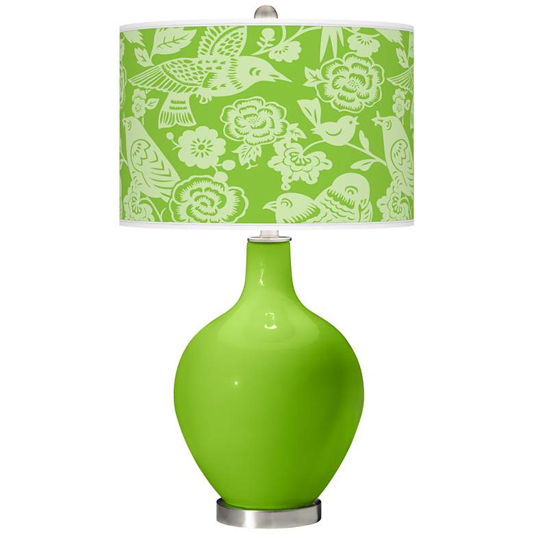 Image 1 Neon Green Aviary Ovo Table Lamp