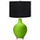 Neon Green Black Shade Ovo Table Lamp