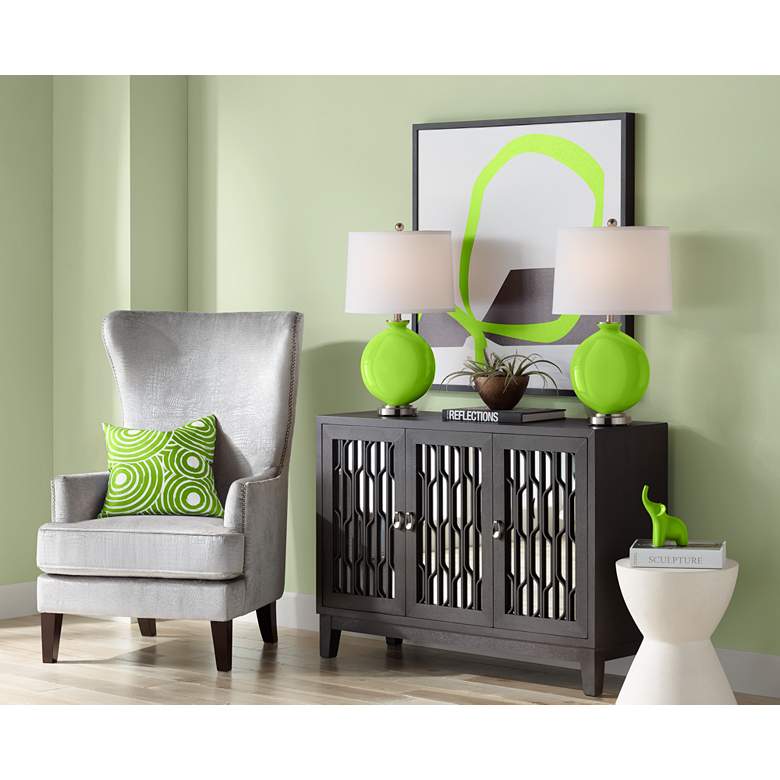 Image 5 Neon Green Carrie Table Lamp Set of 2 more views