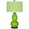 Neon Green Circle Rings Double Gourd Table Lamp