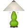Neon Green Fulton Table Lamp with Fluted Glass Shade