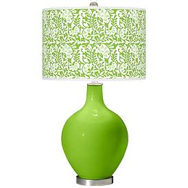Image1 of Neon Green Gardenia Ovo Table Lamp