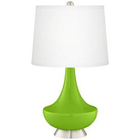 Image2 of Neon Green Gillan Glass Table Lamp