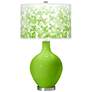 Neon Green Mosaic Giclee Ovo Table Lamp