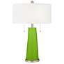 Neon Green Peggy Glass Table Lamp With Dimmer