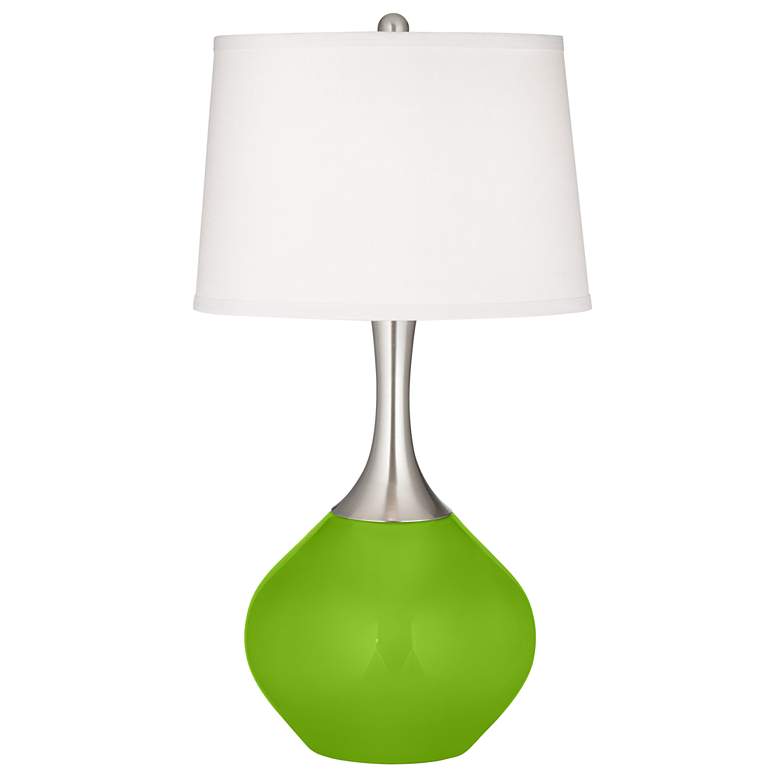 Image 2 Neon Green Spencer Table Lamp with Dimmer