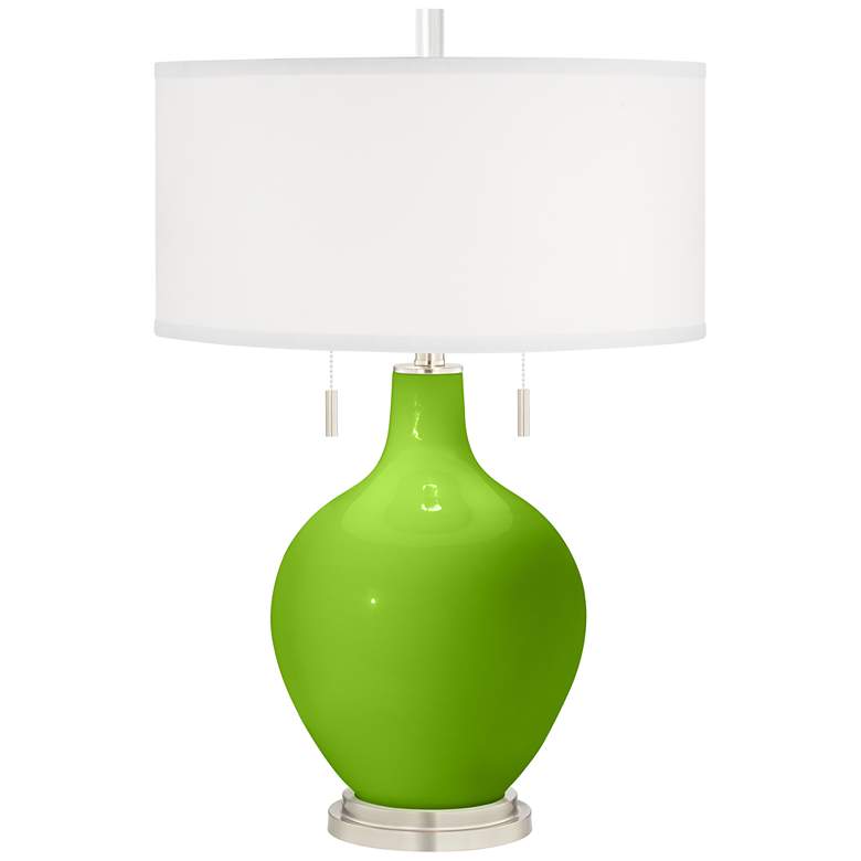 Image 2 Neon Green Toby Table Lamp with Dimmer