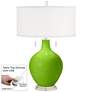 Neon Green Toby Table Lamp with Dimmer