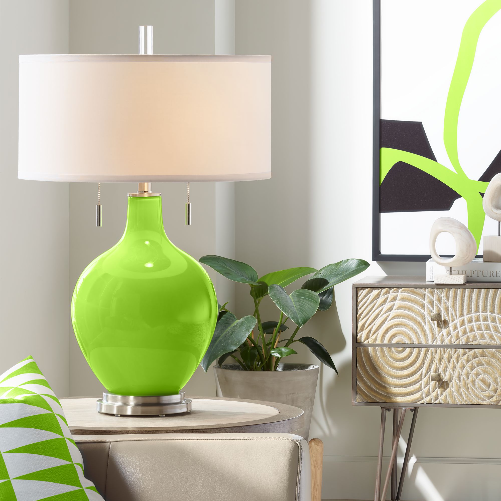 Lime green sales bedside lamps