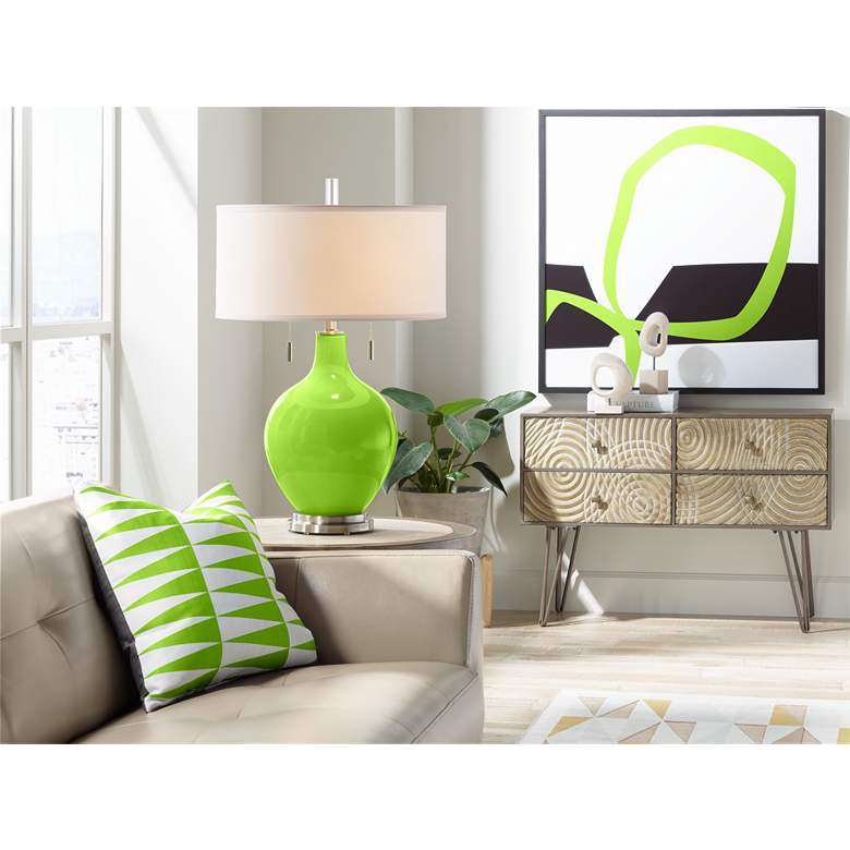 Image 3 Neon Green Toby Table Lamp more views