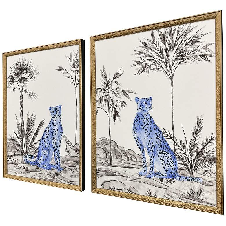 Image 3 Neon Prowl 21"W x 27"H Framed Art - Set of 2 more views