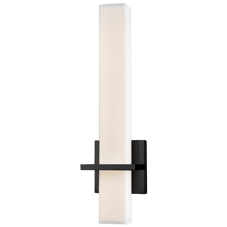 Image 1 Nepal 18" High Black LED Wall Sconce