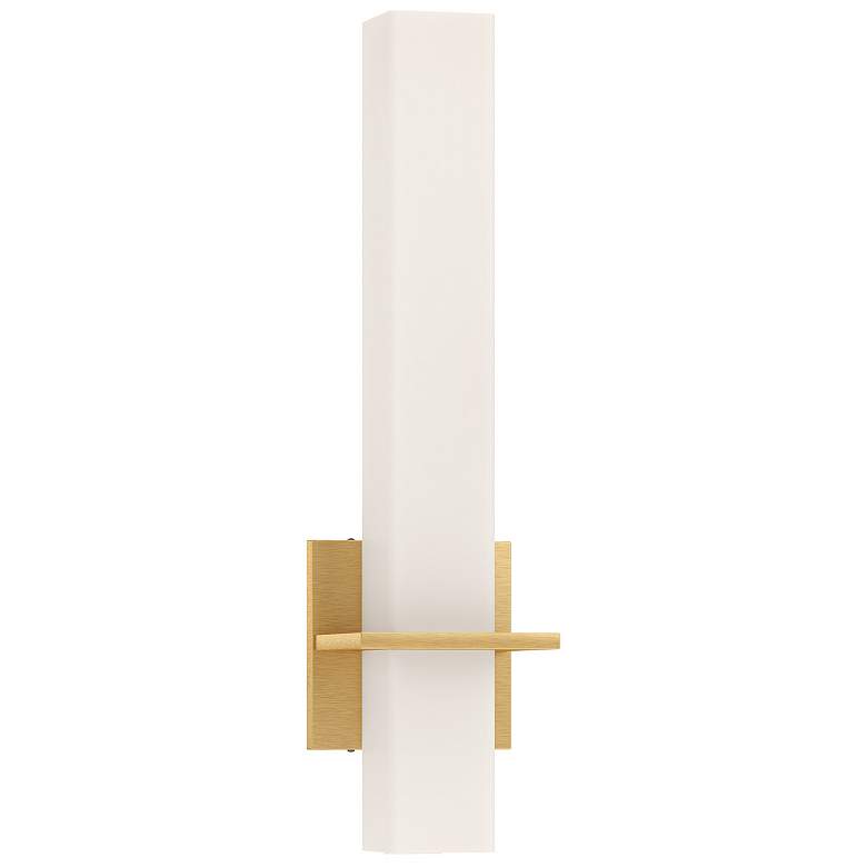 Image 1 Nepal 18" High Brushed Gold LED Wall Sconce