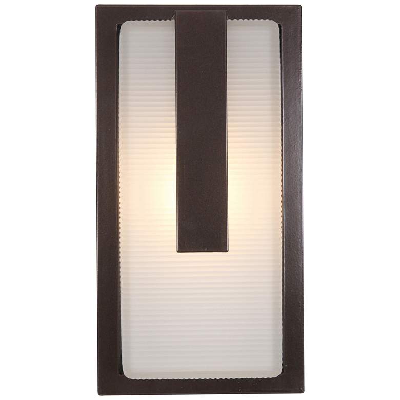Image 1 Neptune 13" High Bronze Bulkhead LED Outdoor Wall Light