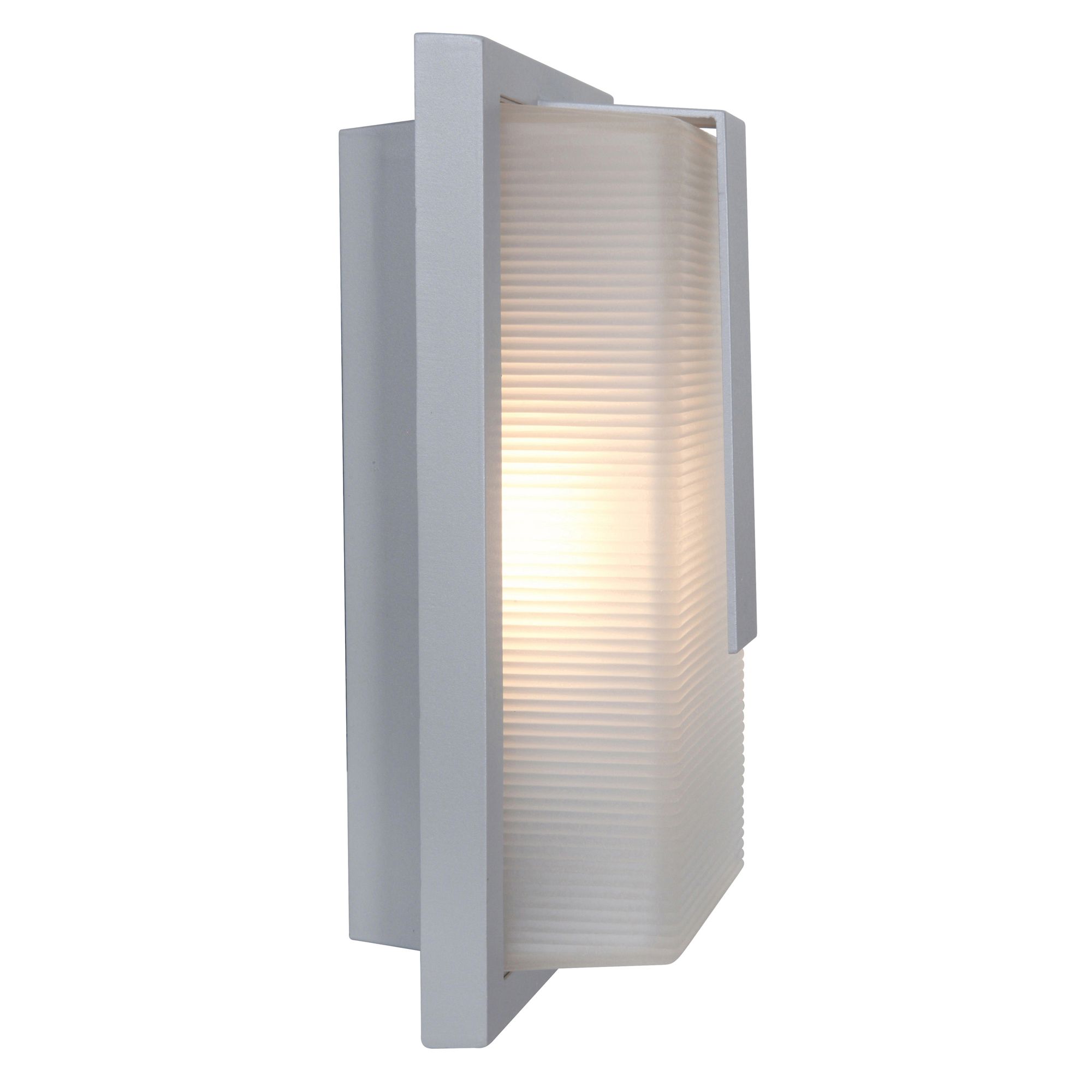 Thumbnail2 of Neptune 13" High Satin Bulkhead LED Outdoor Wall Light more views