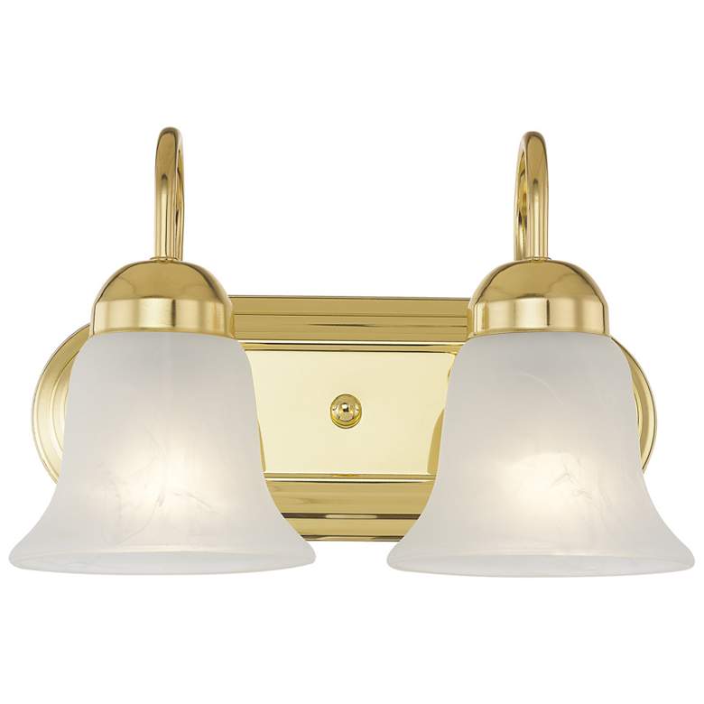 Image 1 Neptune 2-Light Polished Brass Bell Vanity Light