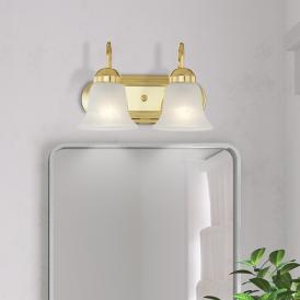 Neptune 2-Light Polished Brass Bell Vanity Light Neptune 2-Light Polished Brass Bell Vanity Light