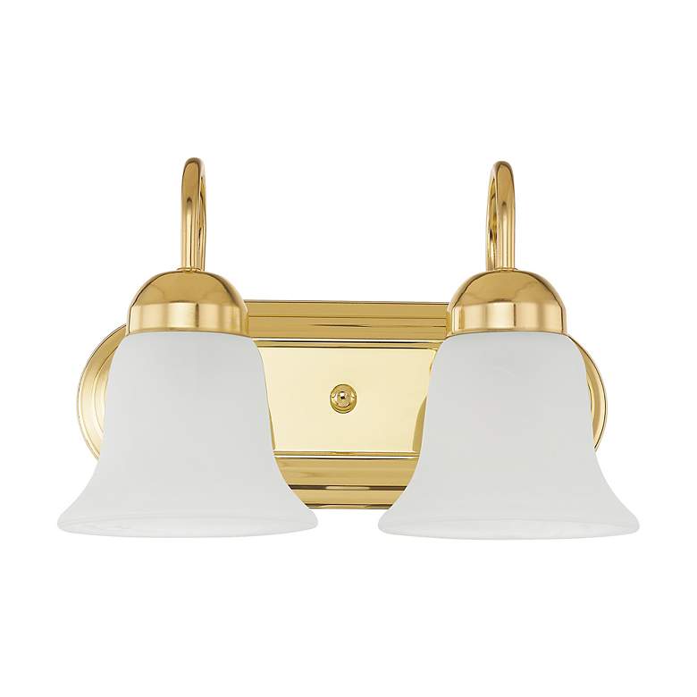 Image 3 Neptune 2-Light Polished Brass Bell Vanity Light more views