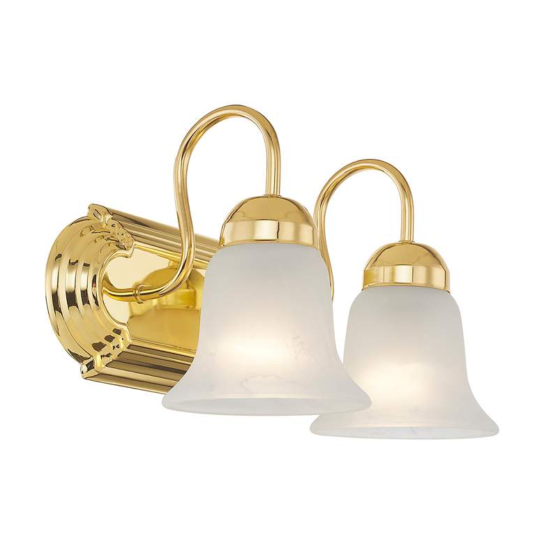 Image 4 Neptune 2-Light Polished Brass Bell Vanity Light more views