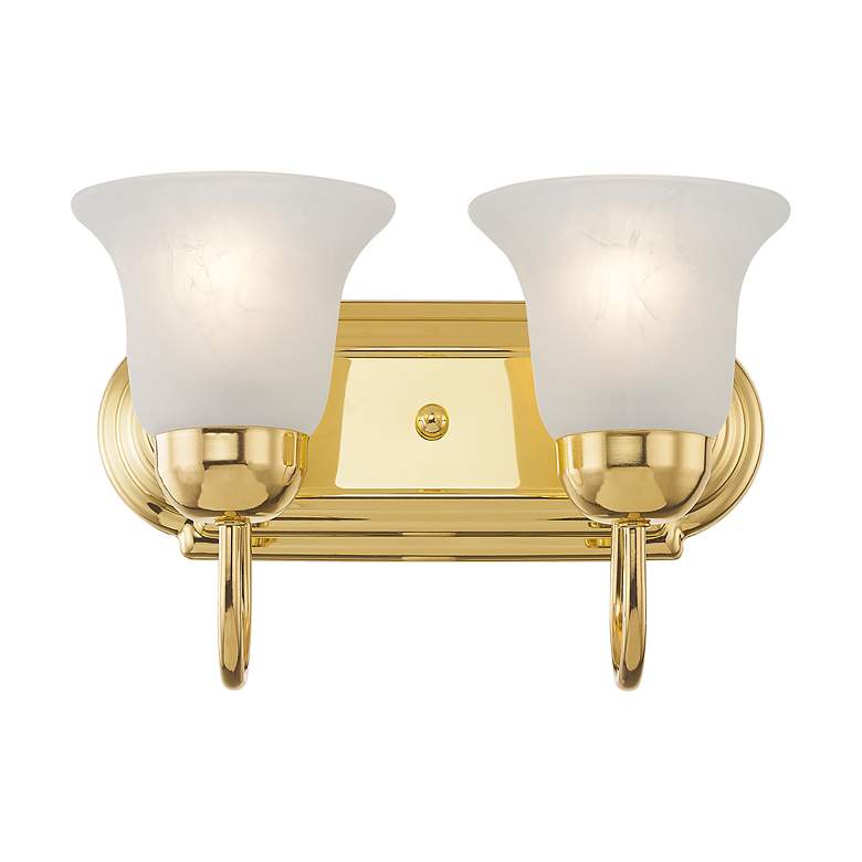 Image 6 Neptune 2-Light Polished Brass Bell Vanity Light more views