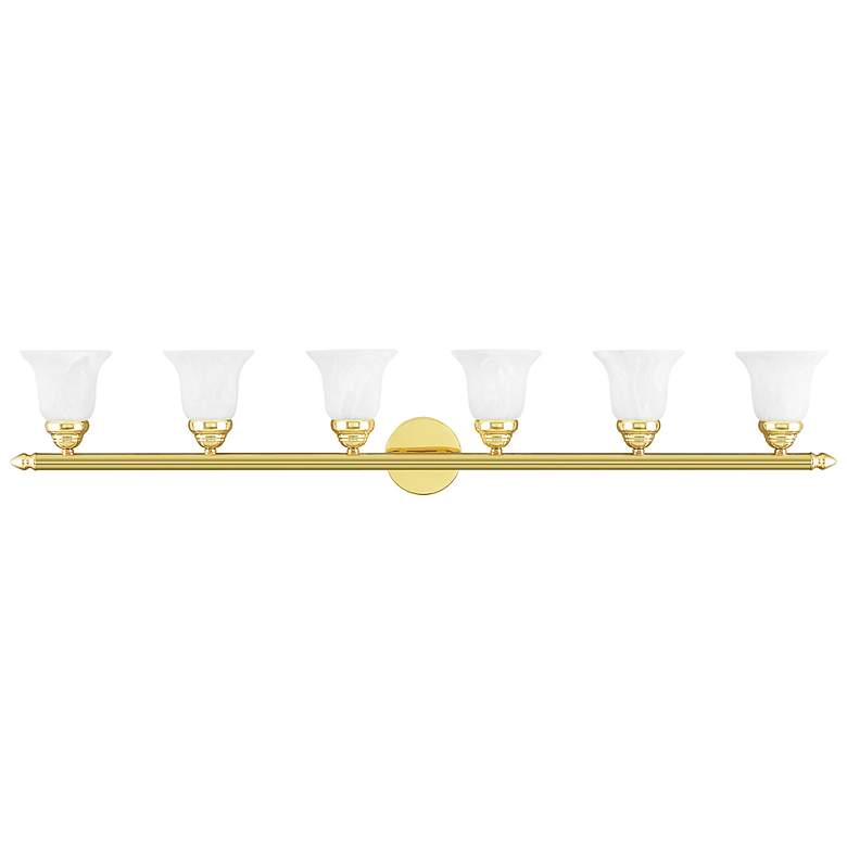 Image 3 Neptune 48" Wide Polished Brass 6-Light Bath Light more views