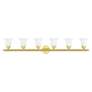 3_Neptune 48" Wide Polished Brass 6-Light Bath Light more views