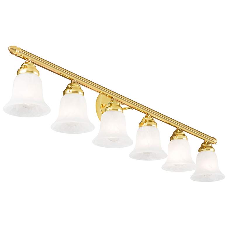 Image 5 Neptune 48" Wide Polished Brass 6-Light Bath Light more views