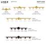 7_Neptune 48" Wide Polished Brass 6-Light Bath Light more views