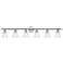 Neptune 48" Wide Polished Chrome 6-Light Vanity Bath Light