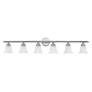 3_Neptune 48" Wide Polished Chrome 6-Light Vanity Bath Light more views