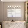 7_Neptune 48" Wide Polished Chrome 6-Light Vanity Bath Light more views