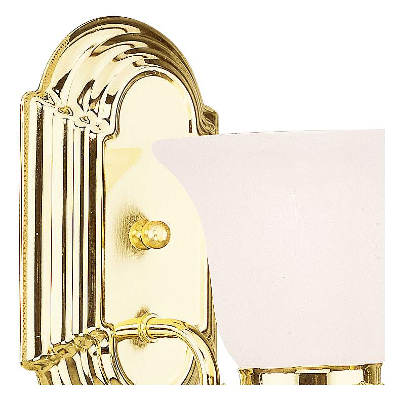 Image 4 Neptune 5-in W 1-Light Polished Brass Arm Wall Sconce more views