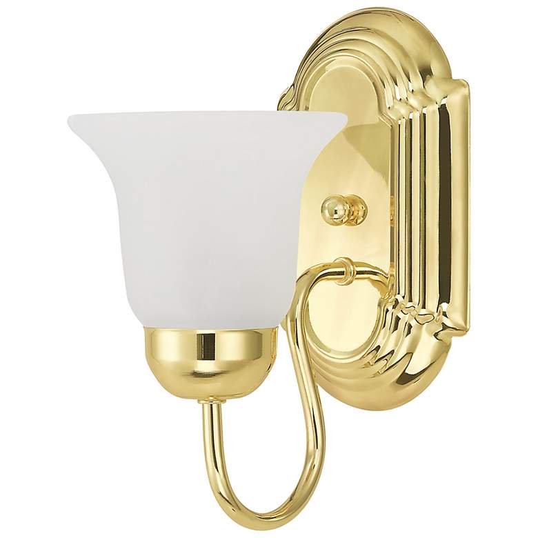 Image 5 Neptune 5-in W 1-Light Polished Brass Arm Wall Sconce more views