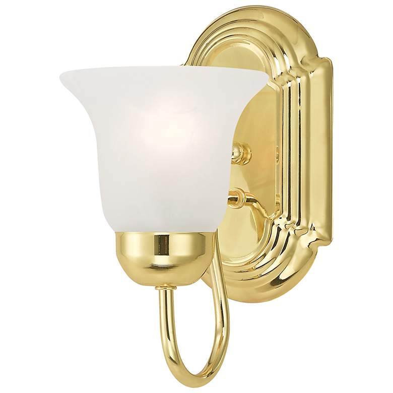 Image 7 Neptune 5-in W 1-Light Polished Brass Arm Wall Sconce more views